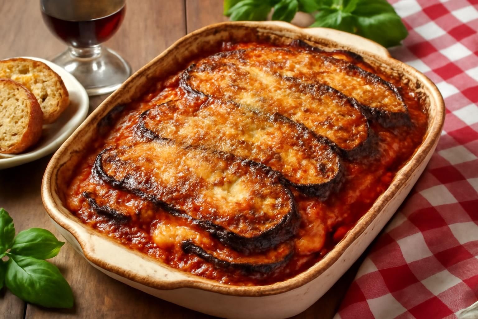 découvrez la recette authentique de la parmigiana d'aubergines, un gratin italien fondant et savoureux, parfait pour régaler toute la famille.